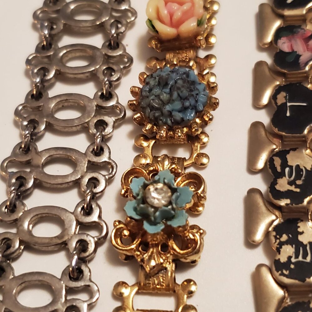 10  Bracelets, items # A-1268-1277,. wt. 256 grams. - Picture 7 of 12